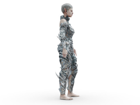 Elf White 3D Model