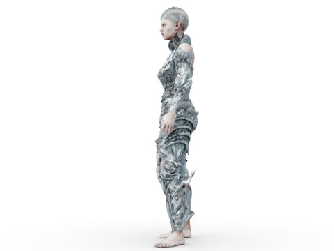 Elf White 3D Model