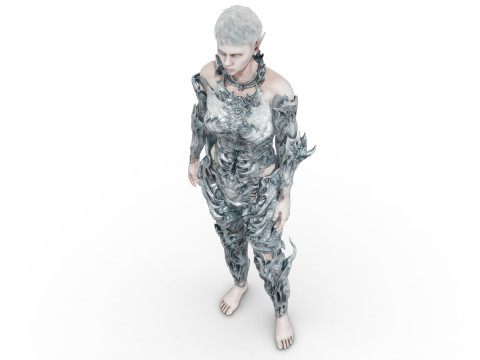 Elf White 3D Model