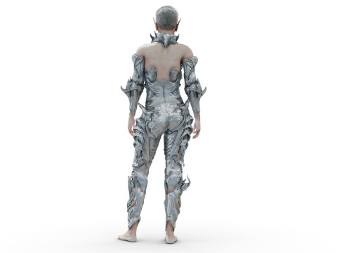 Elf White 3D Model