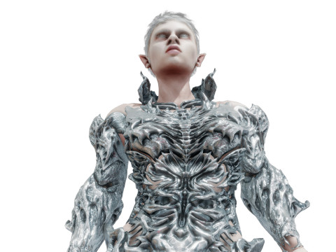 Elf White 3D Model