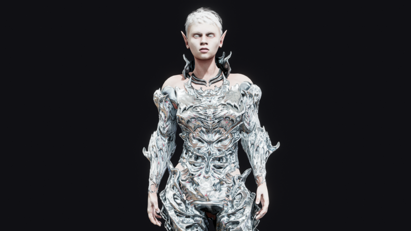 Elf White Modello 3D .c4d .max .obj .3ds .fbx .stl .blend