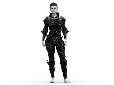 Elf Black 3D Model