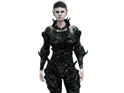 Elf Black 3D 模型