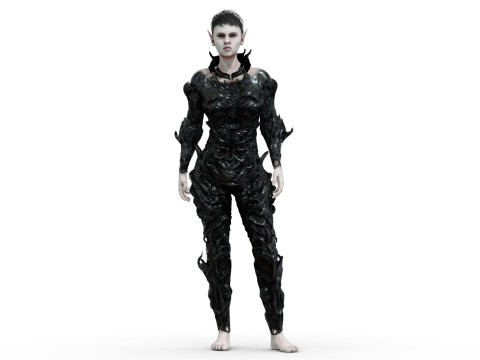 Elf Black 3D 模型