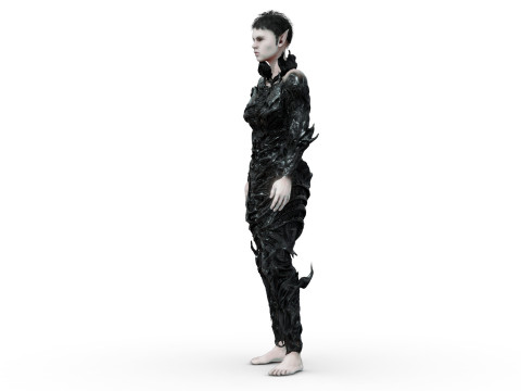 Elf Black 3D 模型