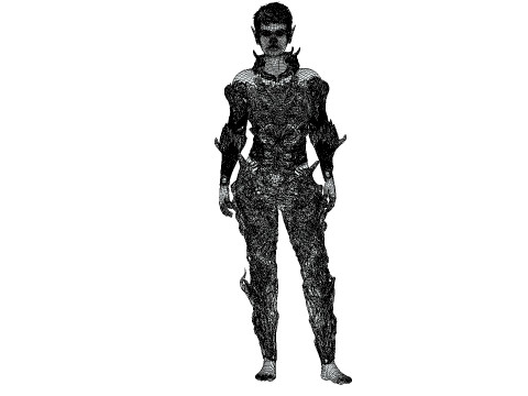 Elf Black 3D 模型