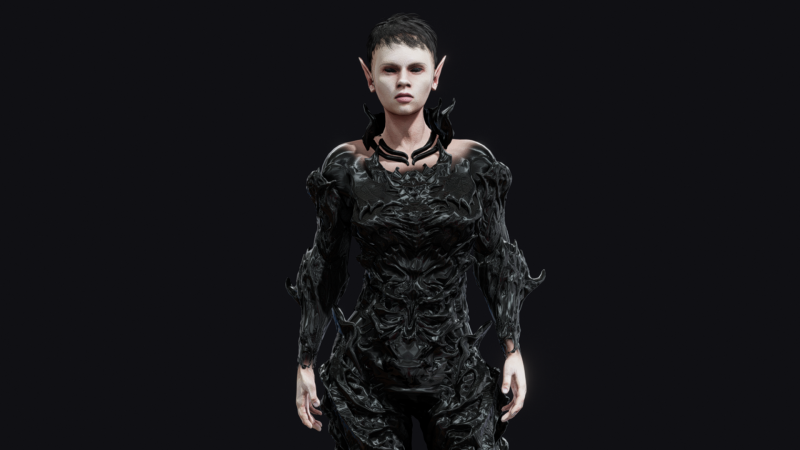 Elf Black Modello 3D .c4d .max .obj .3ds .fbx .stl .blend