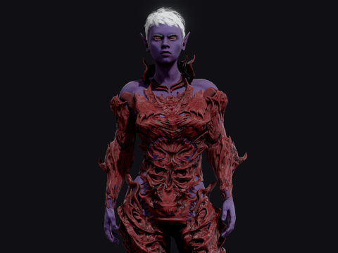 Elf Dark Model 3D
