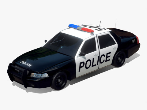 Police Car 3D Model