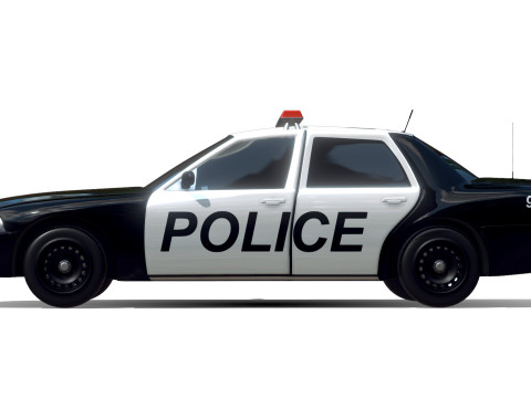 Police Car Modèle 3D