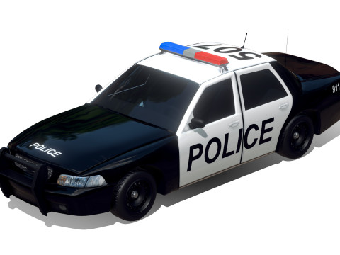 Police Car Modèle 3D
