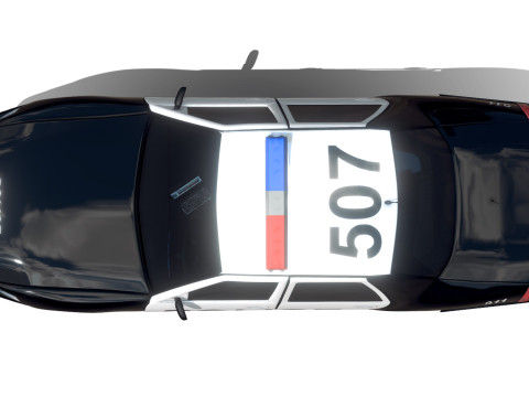 Police Car Modèle 3D