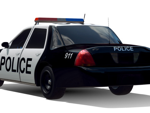 Police Car Modèle 3D