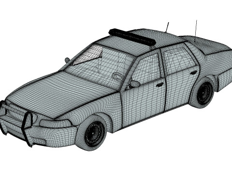 Police Car Modèle 3D