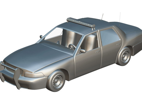 Police Car Modèle 3D