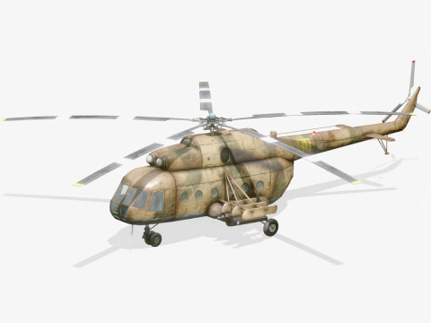Military Transport Helicopter 3D Model