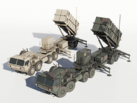 Surface-to-Air Missile System 3D मॉडल
