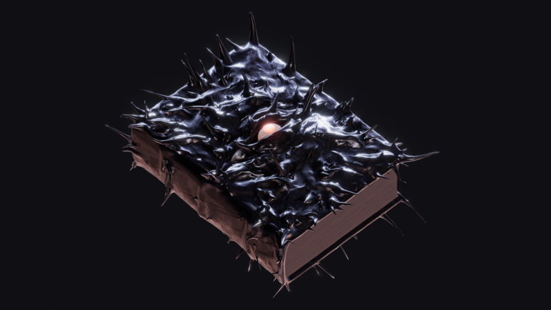 Necronomicon 3D Модель .c4d .max .obj .3ds .fbx .stl .blend 