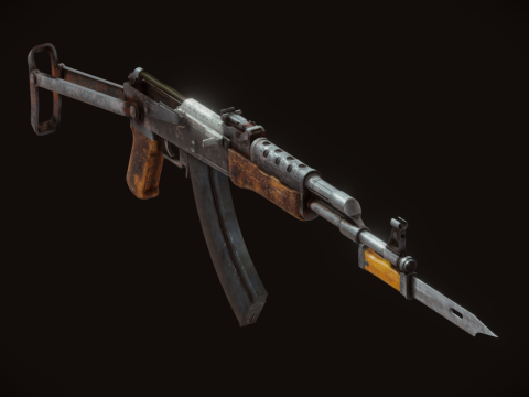 AKS Rifle 3D Model