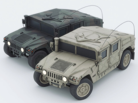 M1025 High Mobility Multipurpose Wheeled Vehicle 3D Model