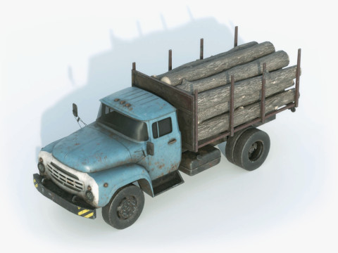 Logging Truck 3D Model