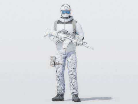 Winter Soldier 3D Model