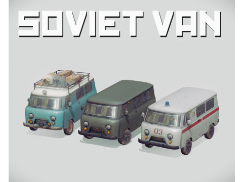 Soviet Van 3D Model