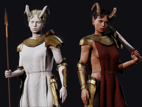Faun Warriors Modelo 3D