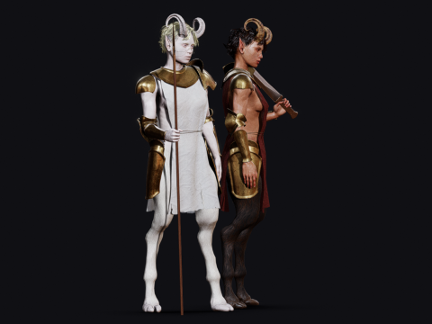 Faun Warriors 3D मॉडल