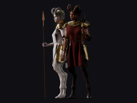 Faun Warriors 3D मॉडल