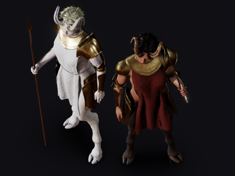 Faun Warriors 3D मॉडल