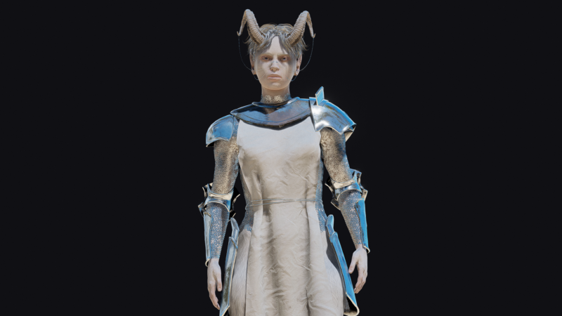 Faun Warrior Model 3D .c4d .max .obj .3ds .fbx .stl .blend 