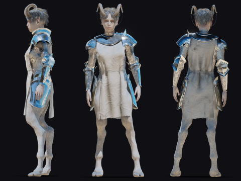 Faun Warrior Model 3D