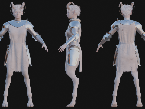 Faun Warrior Model 3D