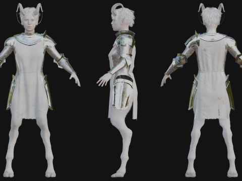 Faun Warrior Model 3D