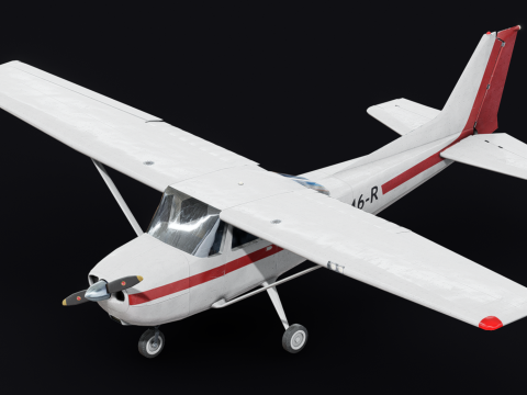 Light Airplane 3D Model
