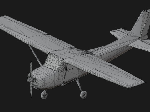 Light Airplane 3D Model