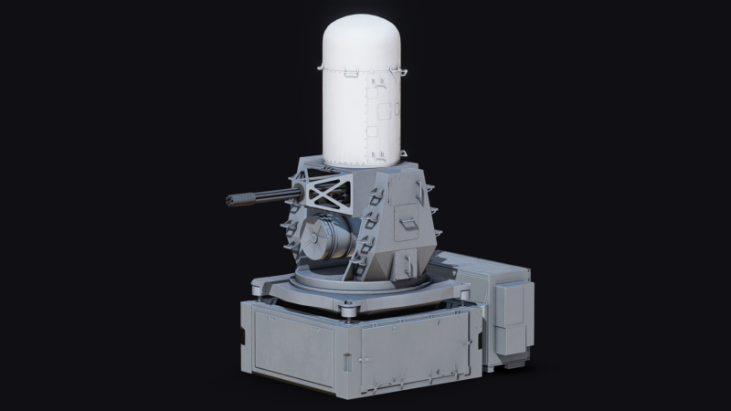 Close-in weapon system CIWS Modelo 3D .c4d .max .obj .3ds .fbx .stl .blend 