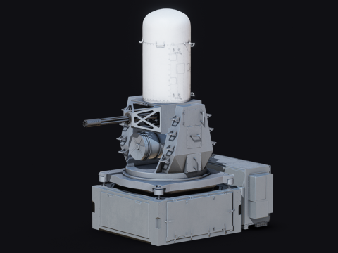 Close-in weapon system CIWS Modelo 3D