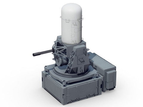Close-in weapon system CIWS Modelo 3D