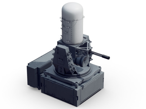 Close-in weapon system CIWS Modelo 3D