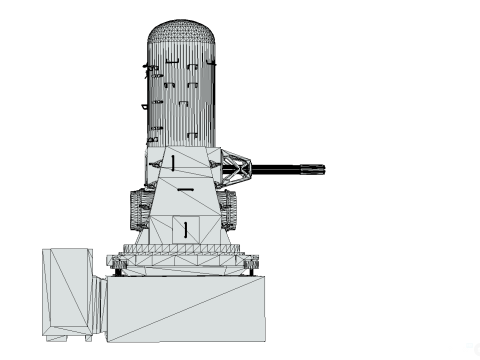 Close-in weapon system CIWS Modelo 3D