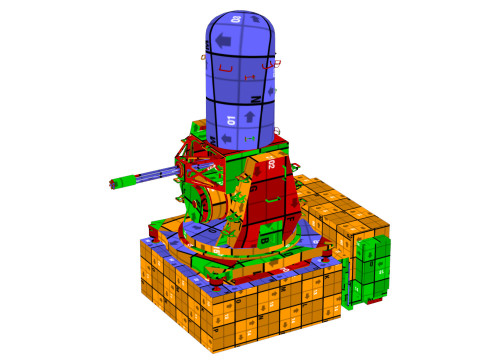 Close-in weapon system CIWS Modelo 3D