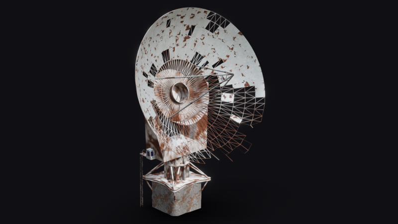 Satellite Dish 3Dモデル .c4d .max .obj .3ds .fbx .stl .blend 