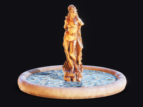 Venus Fountain Desert Model 3D