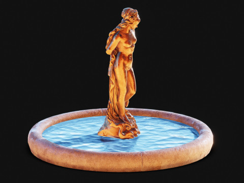 Venus Fountain Desert 3D Model