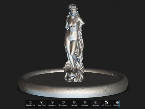 Venus Fountain Desert 3D Model