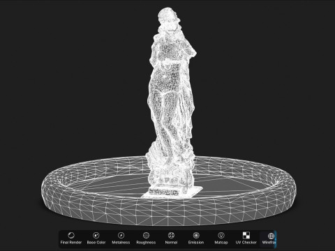 Venus Fountain Desert 3D Model