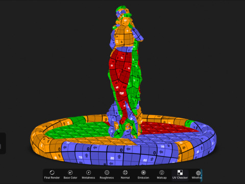 Venus Fountain Desert 3D Model